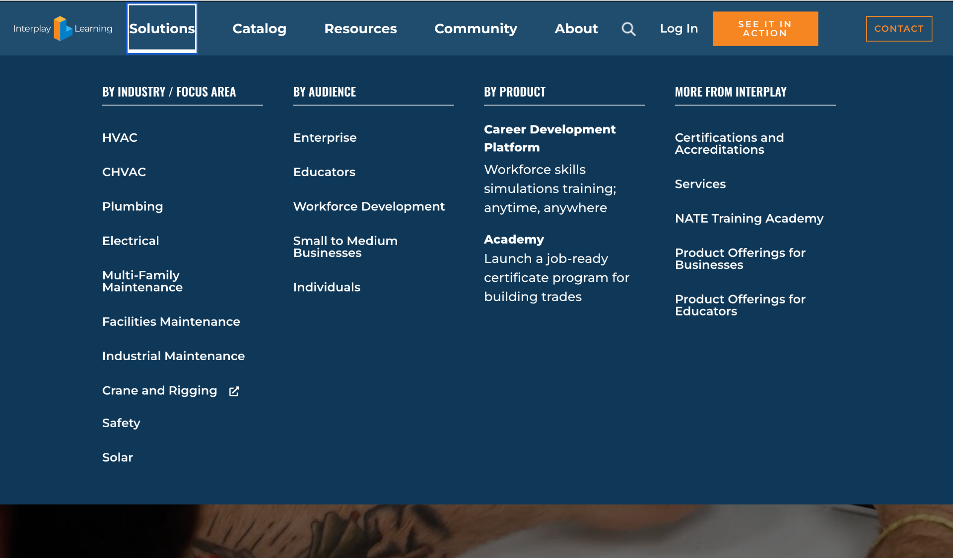 Preview: Navless before, dense website